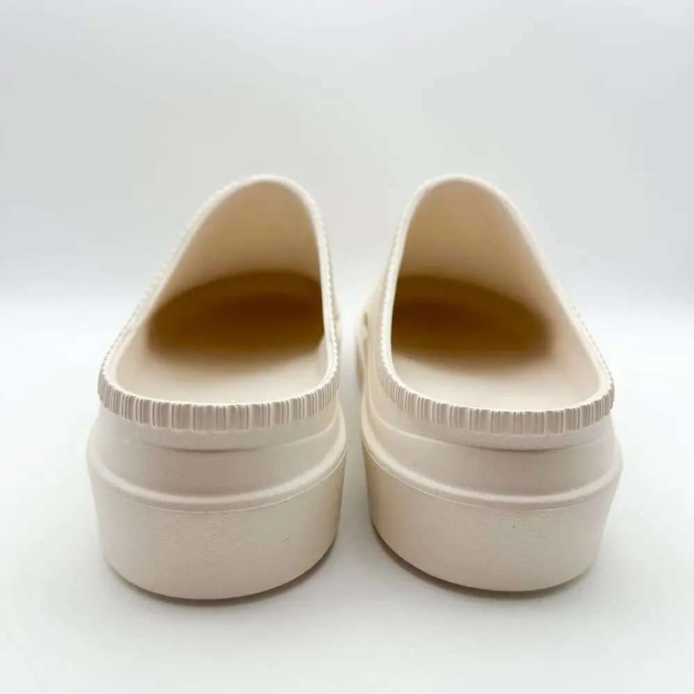 HUNTER Mens In/Out Bloom Clog Size 13 UK 12 White Willow Cream NWOB